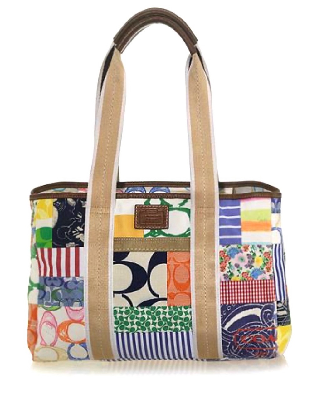 Vintage Coach Limited Edition Hamptons Signature Patchwork Hobo Bag